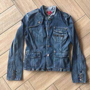 Chic Blue Denim Jacket for Women S